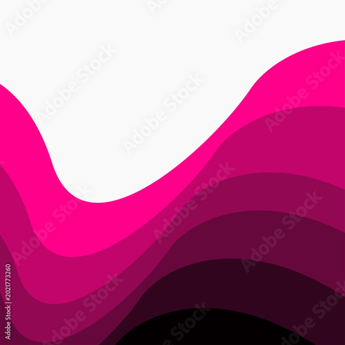 Abstract layered paper background with flowing waves and organic shapes. Modern gradient composition featuring smooth curves, soft shadows, and vibrant colors, creating an elegant and dynamic visual 