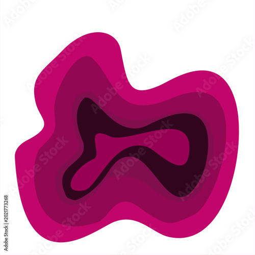 Abstract layered paper background with flowing waves and organic shapes. Modern gradient composition featuring smooth curves, soft shadows, and vibrant colors, creating an elegant and dynamic visual 