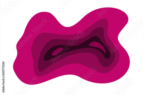 Abstract layered paper background with flowing waves and organic shapes. Modern gradient composition featuring smooth curves, soft shadows, and vibrant colors, creating an elegant and dynamic visual 