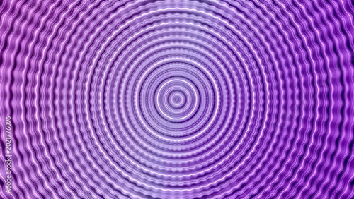 Abstract purple concentric wave pattern with hypnotic optical illusion and vibrant textured background