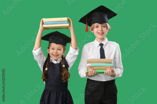 Little children in graduati...