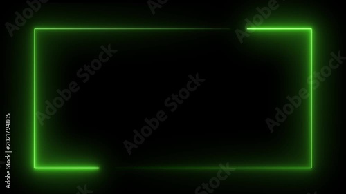 Glowing blue neon rectangular frame animation,Animated rectangular light frame with moving line accents.
Rectangular seamless silver light frame streaming overlay loop,dark background abstract border.