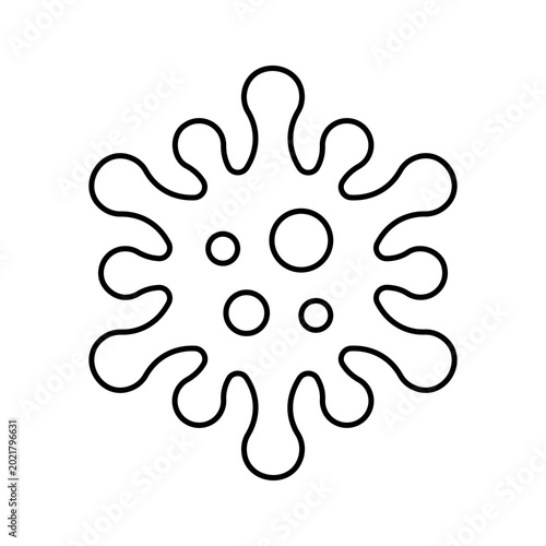 Hantavirus line icon vector illustration design. Editable stroke.