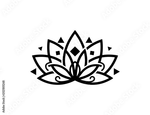 black and white flower