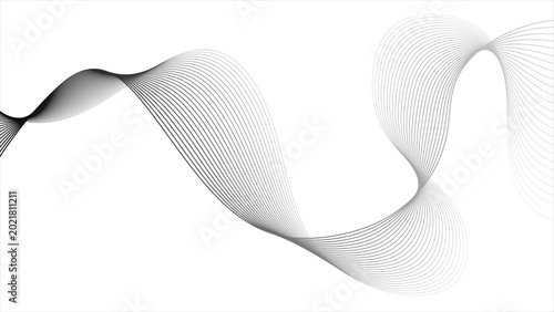 Smooth Flowing Abstract Line Pattern