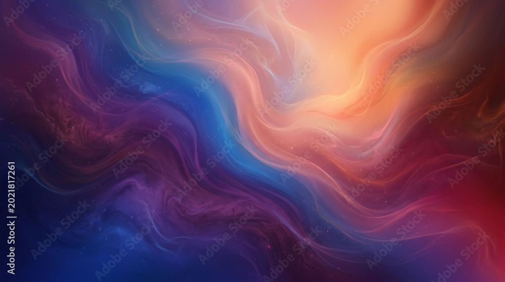 Obraz premium Abstract swirling gradient background with vibrant purple and pink hues