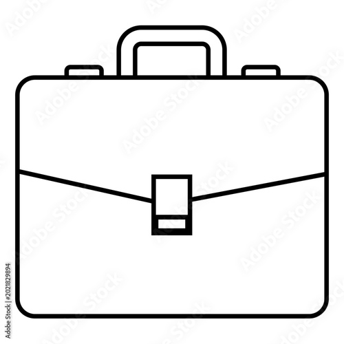 Modern Business Briefcase Icon Design