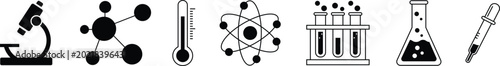 Konstfotografi Lab equipment icon vector art illustration