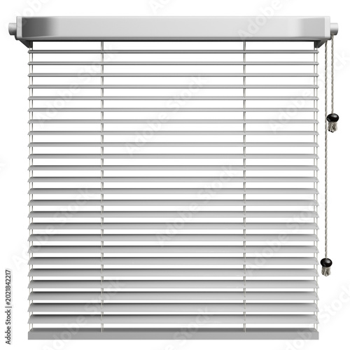 Closed Horizontal Window Blinds