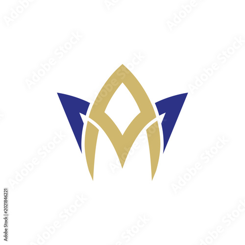 Elegant modern AM letter logo with a premium crown-inspired design crafted to create a bold and luxurious brand identity.
