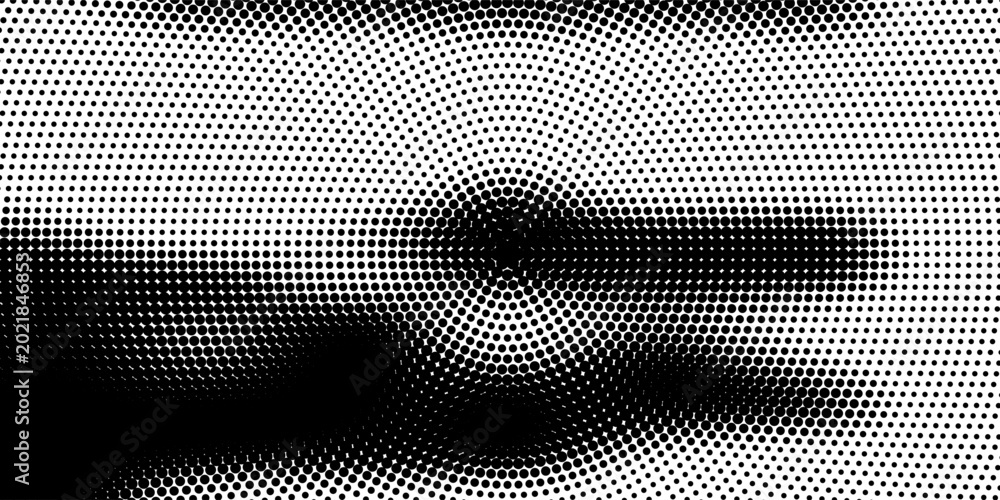Fototapeta premium Grunge halftone gradient background. Faded grit noise texture. White and black sandy wallpaper. Retro pixelated backdrop. Anime or manga style comic overlay