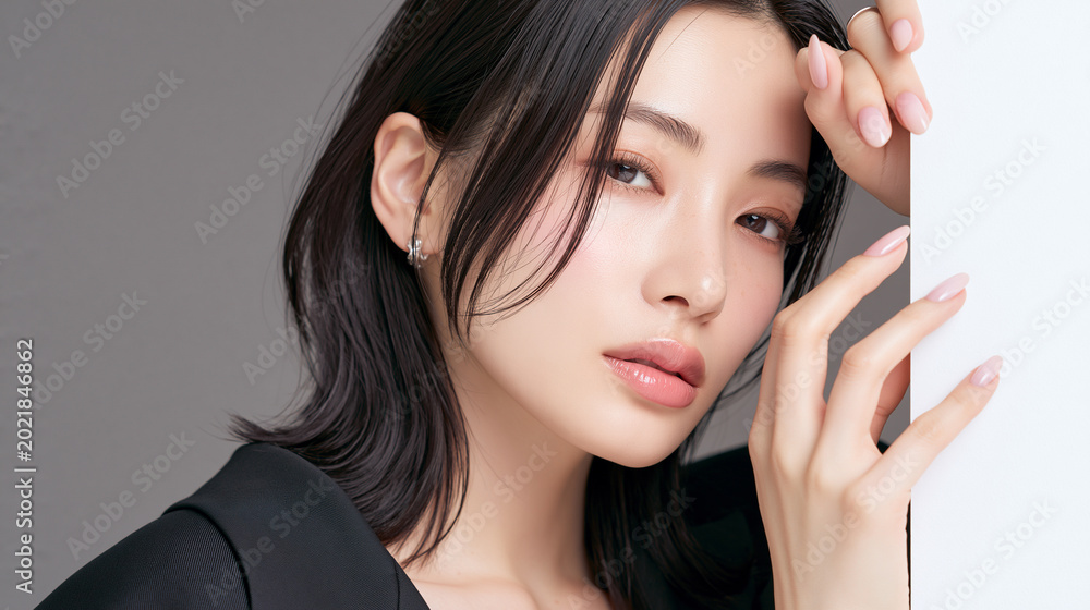 Fototapeta premium ネイルとメイクの美容ポートレート