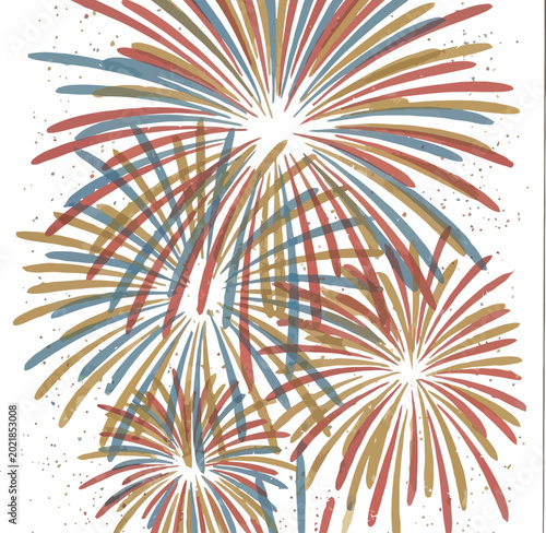 Fireworks display bursts with vibrant colors to celebrate a festive summer night event.