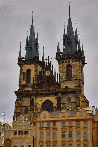 Photography tyn church in prague