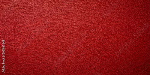 Tablou pe pânză Rich, textured red leather, detailed close-up, showcasing the natural grain and supple surface, perfect for design and backgrounds for ui, web, art, design, background, etc