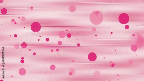 Abstract background featuring pink circles and horizontal motion lines