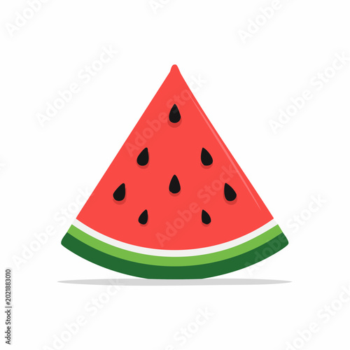 Slice of Watermelon with Seeds