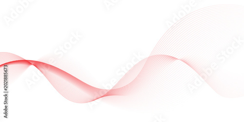 Abstract vector background with wavy lines. abstract soft wave lines dynamic flowing red light isolated background. Energy technology concept modern backdrop created using blend tool smooth stripe.