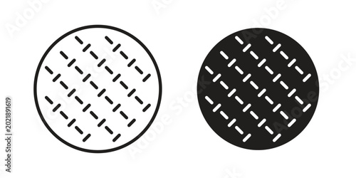 Fotografie Anti skid feet icon symbol. Flat Vector illustration set