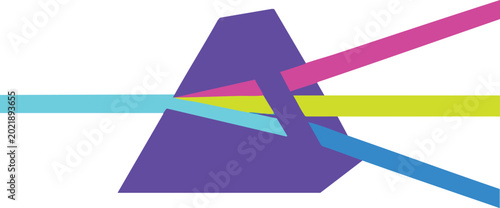 Modern Photonics and Laser Data Refraction Concept