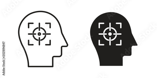 Photos Intention icon symbol. Flat Vector illustration set