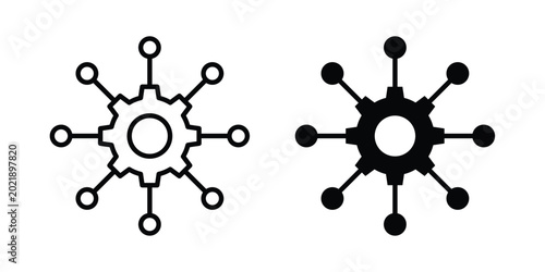 Photos Multitask icon symbol. Flat Vector illustration set