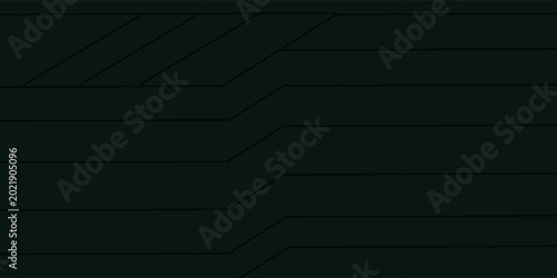 Abstract Dark Technology Circuit Background With Neon Green Lines And Futuristic Digital Grid Pattern,vector illustration