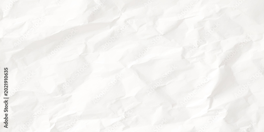 Fototapeta premium grainy and scratched Crumpled white paper texture background with creases and folds