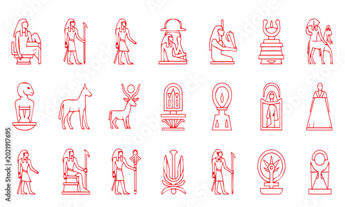 Photos Ancient Egyptian symbols and icons