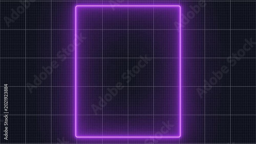 glowing rectangle, Square line spectrum