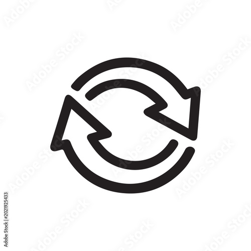 Photos Refreshing cycle arrows indicating data synchronization and continuous process f