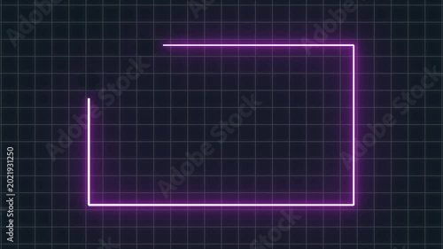 glowing rectangle, Square line spectrum