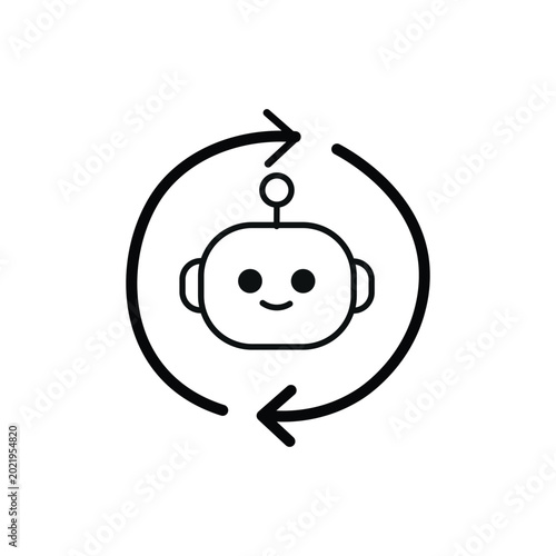 Chatbot AI Outline Icons Collection