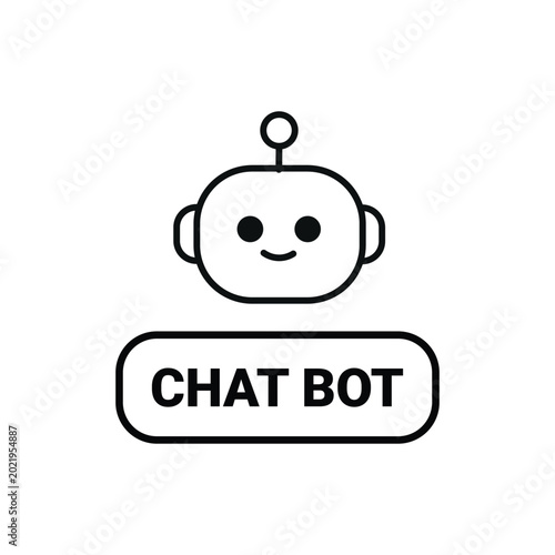 Chatbot AI Outline Icons Collection