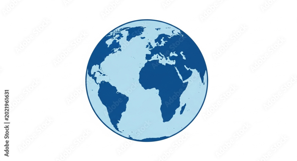 Obraz premium Globe Earth Planet World Map.