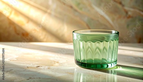 Soft sage green translucent glass with delicate ripple texture