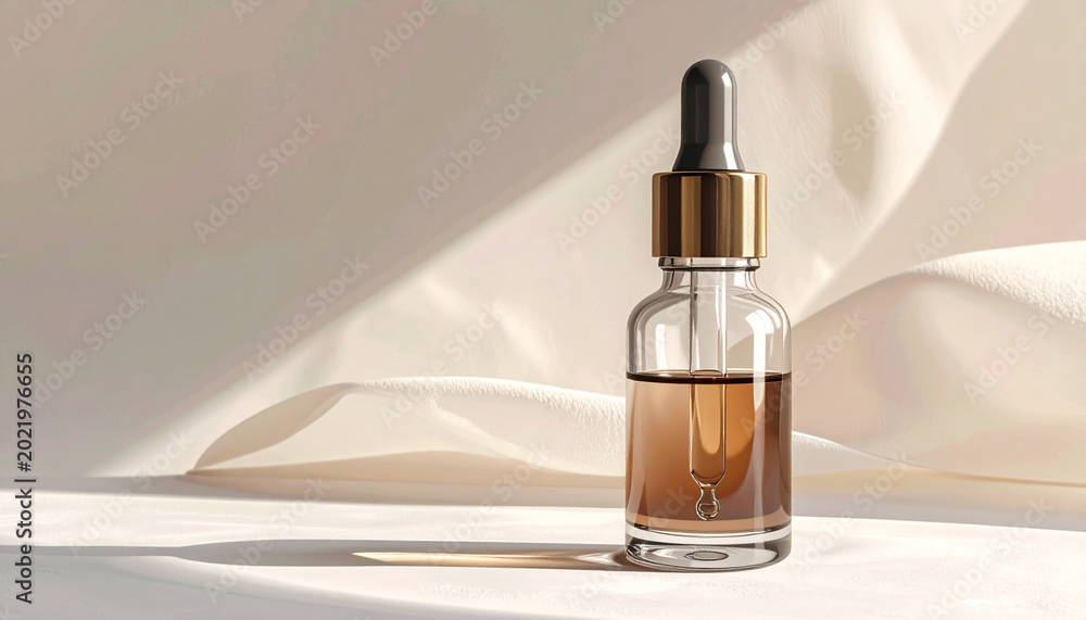 Naklejka premium Cosmetic serum bottle product photography