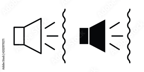 Bild auf Leinwand Soundproof icon. Doodle Icon in Minimal Line Art Style