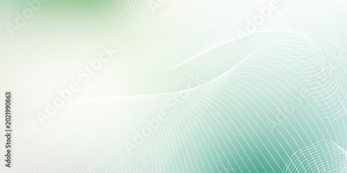 Abstract light green and white gradient background with subtle wavy lines.