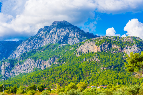 View on Taurus mountains not far from the city Kemer. Antalya province, Turkey