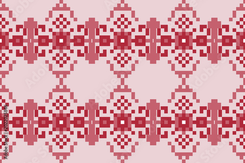 Seamless pixel pink pattern illustration