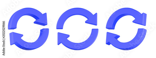 recycle icon 3d rendering