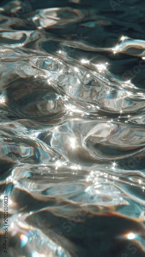 Sunlight Glittering on Water Surface