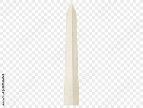 Obraz na płótnie Watercolor Washington monument obelisk patriotic architecture illustration Vector