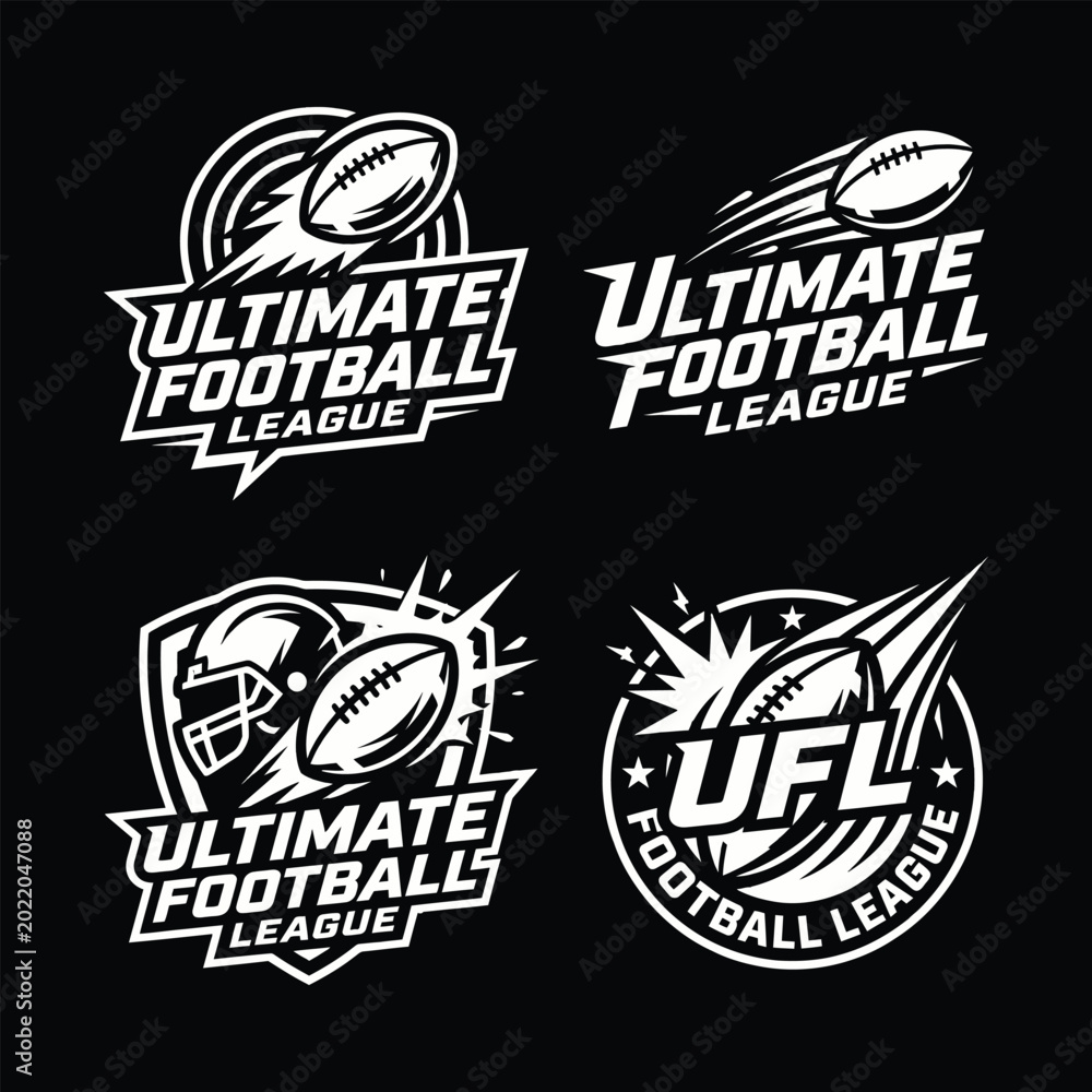Obraz premium Ultimate football league logos with football icons And, FIFA World Cup 2026, FIFA World Cup, World Cup, World Cup champions 2026, champions 2026.