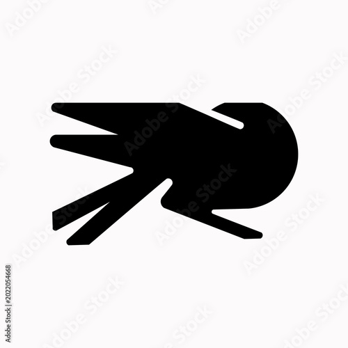 фотографія Vector graphic of a raeven crow logo