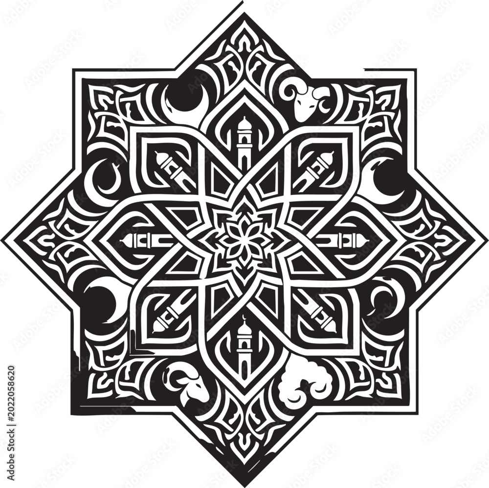 Obraz premium Eid ul adha vector icon
