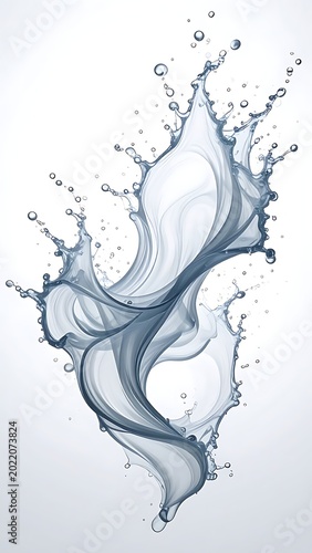 Water Splash Liquid Dynamic Movement.