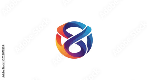 Colorful Infinity Symbol Logo Design.