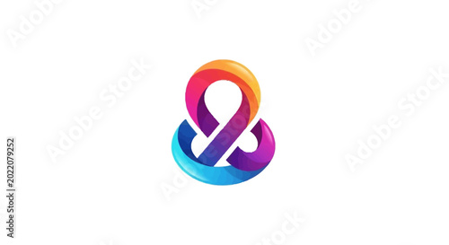 Colorful Infinity Symbol Logo Design.